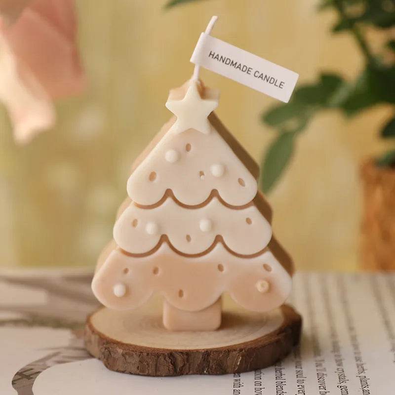 Christmas Tree Silicone Molds For DIY Christmas Creative Atmosphere Decoration Handmade Fragrant Candles - www.Shopthatapp.com