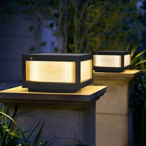 Solar Wall Light With Dimmable LED-2 Package Landscape Pathway Lighting - www.Shopthatapp.com