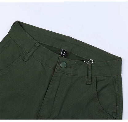 Straight Leg Cargo Pants Women High Waist Casual Baggy Pants - www.Shopthatapp.com