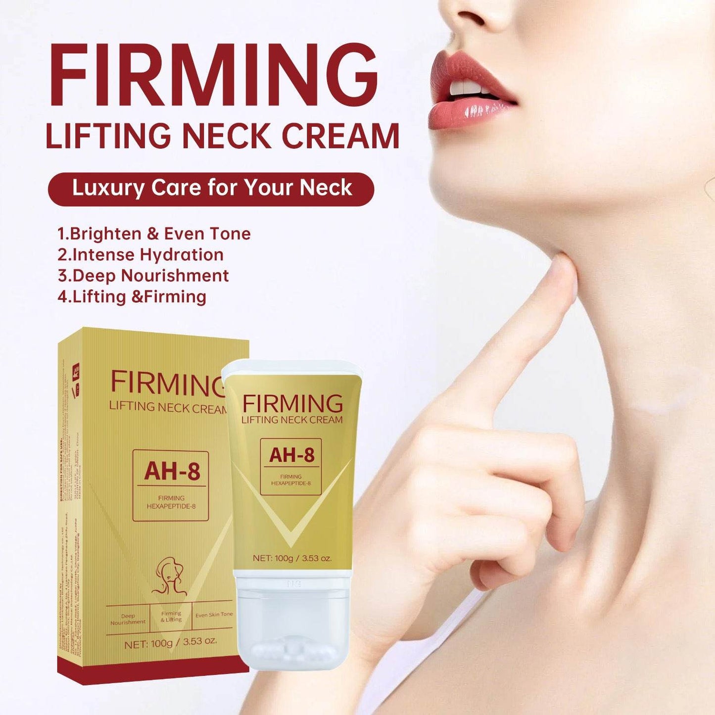 Firming Neck Cream AH-8 - Firming Lifting Neck cream - www.Shopthatapp.com