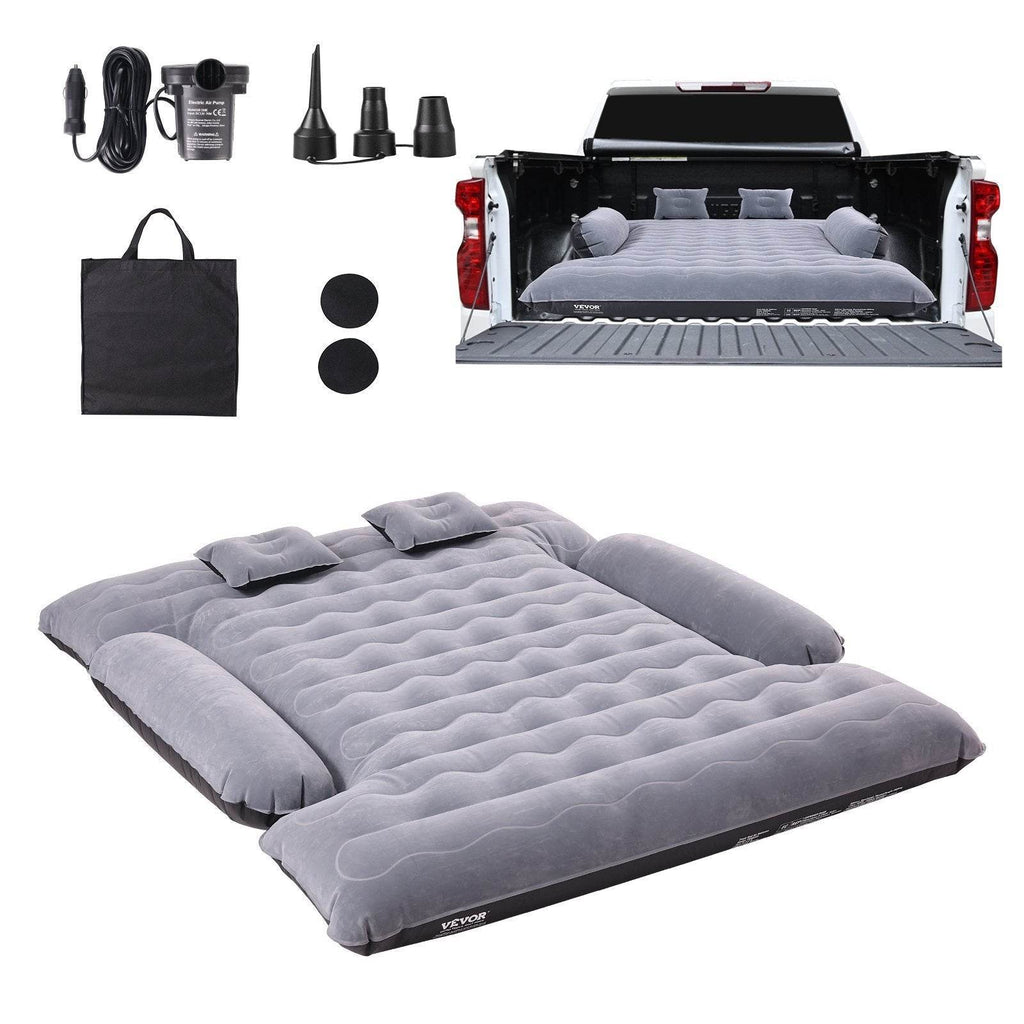 Truck Bed Air Mattress, For 6-6.5 Ft Full Size Truck Beds, Inflatable Air Mattress Camping Bed With 12V Air 2 Pillows, Carry Bag, For Chevrolet Silverado, Dodge Ram, Ford - www.Shopthatapp.com