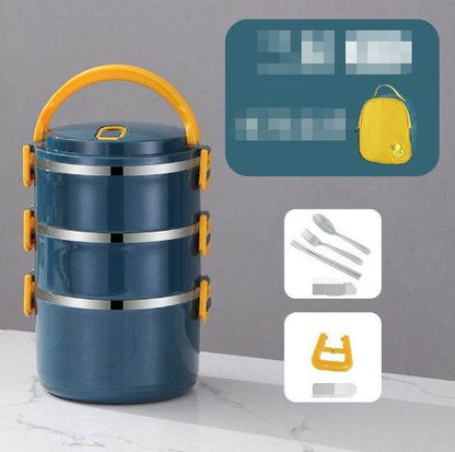 Multilayer Thermal Stainless Steel Insulated Lunch Box for Adults - www.Shopthatapp.com