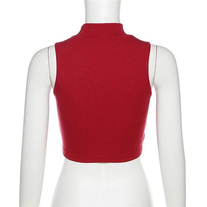 Summer New Women's Clothing Street Letters Printed Cropped Tank Top Women - www.Shopthatapp.com