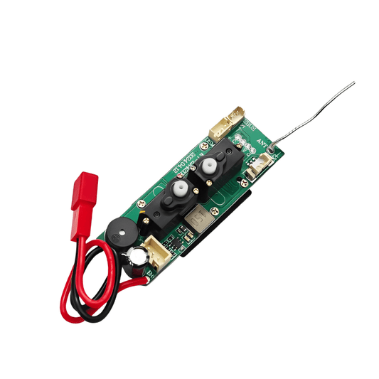 Récepteur 4 canaux d'origine avec gyroscope et servos pour avion RC Corsair F4U de 500 mm 