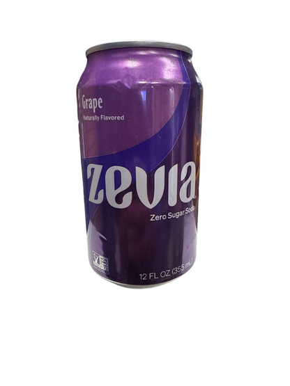 Zevia Zero Sugar Grape Flavoured Soda 355ML - Canadian Edition