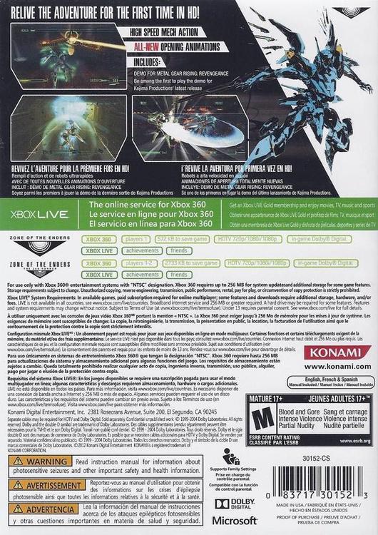 Zone of the Enders HD Collection (usagé) - www.Shopthatapp.com