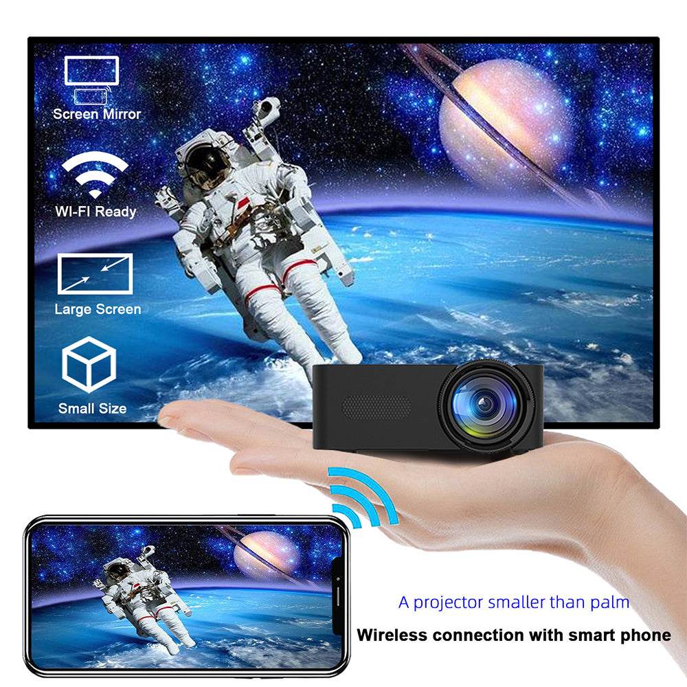 YT100 Mini Phone projector HD Home Wireless Mini Smartphone Projector - www.Shopthatapp.com