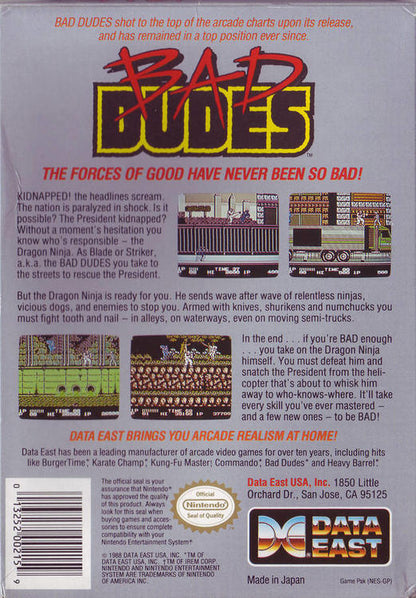 Bad Dudes (usagé) - www.Shopthatapp.com