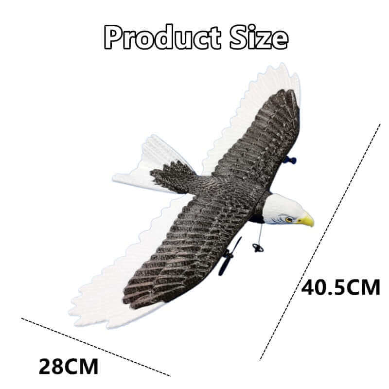 405mm Wingspan Eagle RC Aircraft - 2.4G Remote Control Foam Glider for Kids - www.Shopthatapp.com #