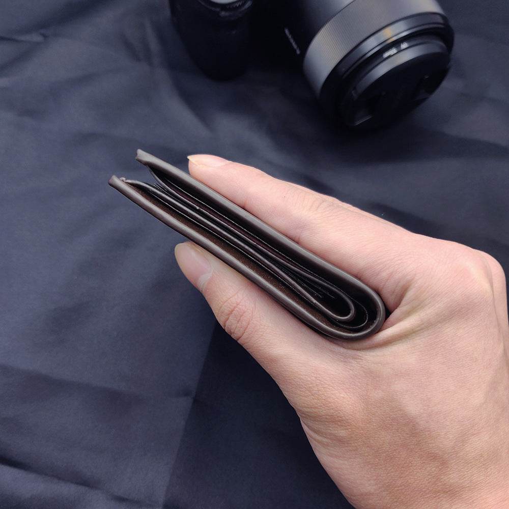 Custom Men's leather Wallet Zipper Valentine's Day gift  Personalized Men's Wallet - www.Shopthatapp.com