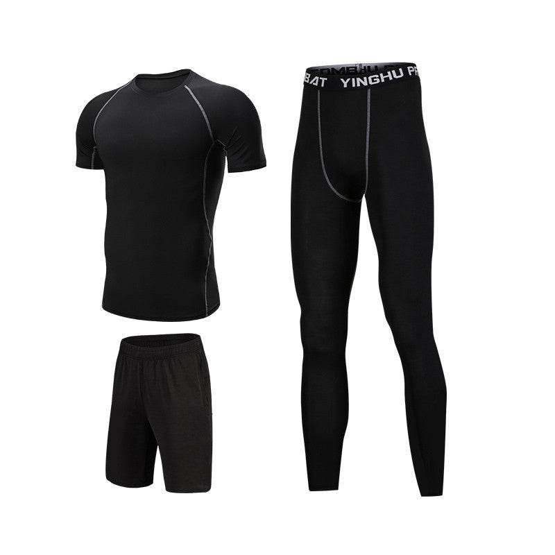 Compression Sport Fitness Workout Gym Outfit 7pcs set for men