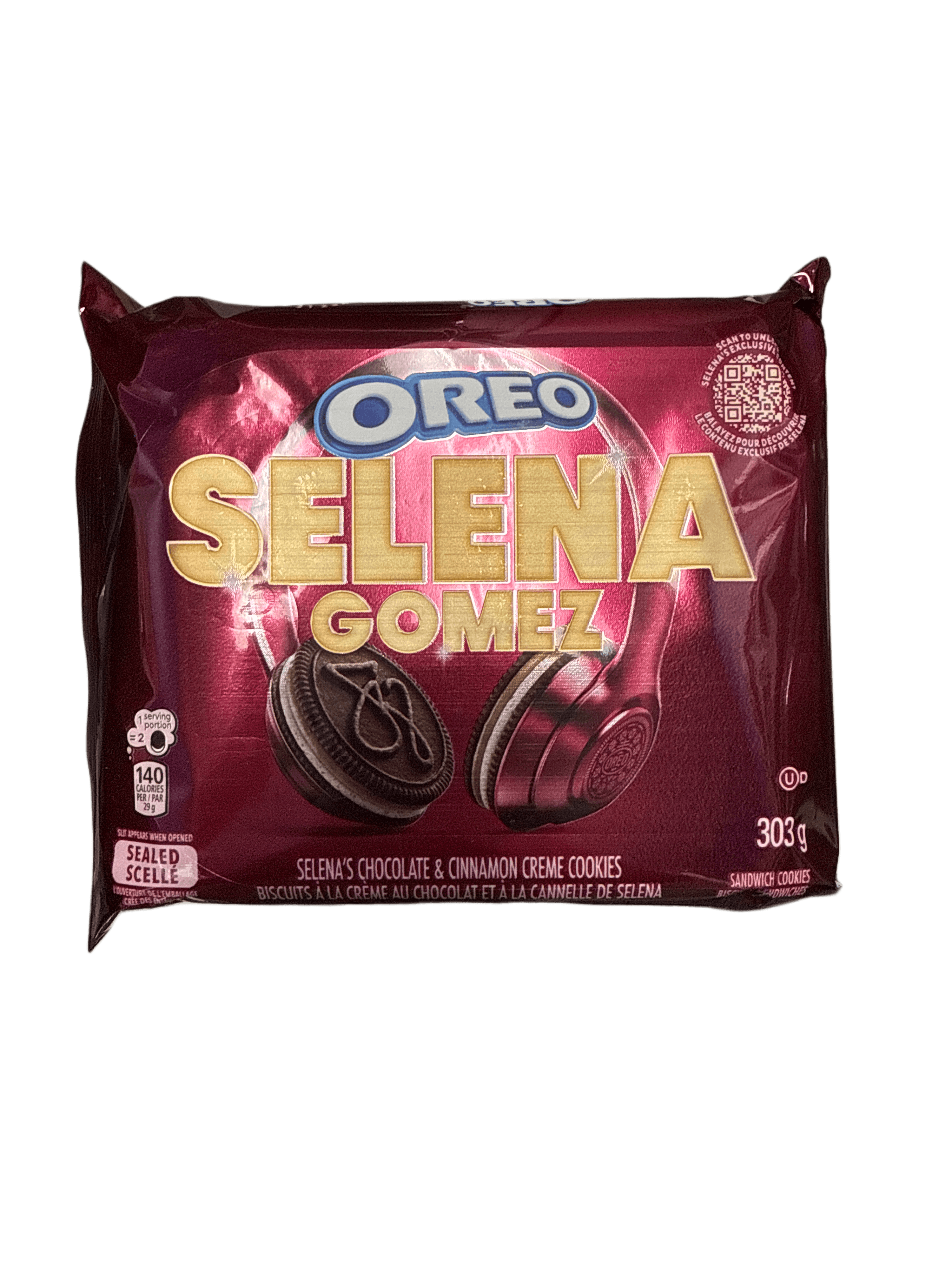 Oreo Selena Gomez Chocolate and Cinnamon Cream Cookies 303G - U.S Edition - www.Shopthatapp.com