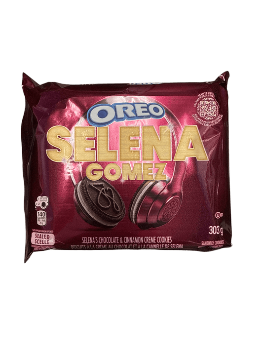 Oreo Selena Gomez Chocolate and Cinnamon Cream Cookies 303G - U.S Edition - www.Shopthatapp.com