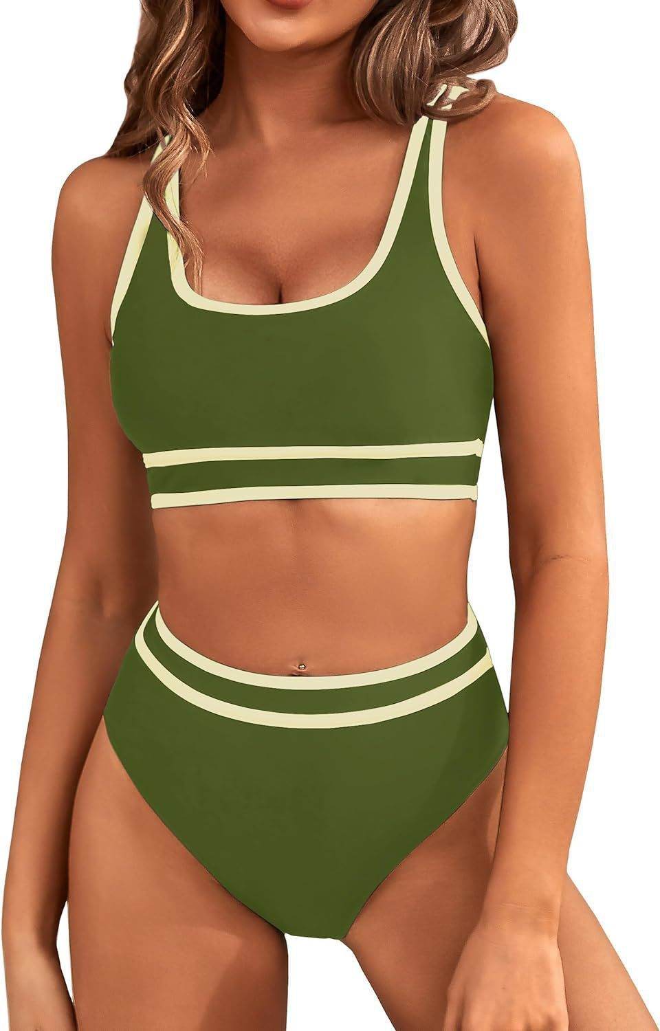 Bikini Tight-fitting Solid Color Swimsuit For Women - www.Shopthatapp.com