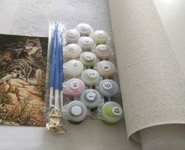 Mom and baby elephant painting - www.Shopthatapp.com