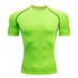 Solid color quick-drying bottoming short sleeve fitness t-shirt top - www.Shopthatapp.com
