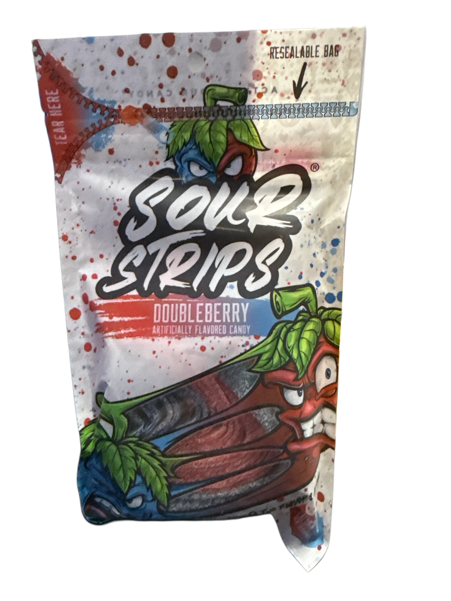 Sour Strips Doubleberry Flavour 96G - U.S Edition - www.Shopthatapp.com