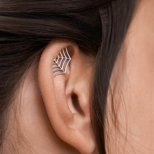 Spider Web Stud Earrings Personality Halloween Horror - www.Shopthatapp.com
