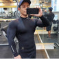 Muscle fit Long sleeve Gym shirt Sports Leisure Top for men - www.Shopthatapp.com