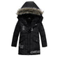 Winter Children's Trendy Cotton-padded Jacket Mid-length Letter Cotton-padded Coat - www.Shopthatapp.com