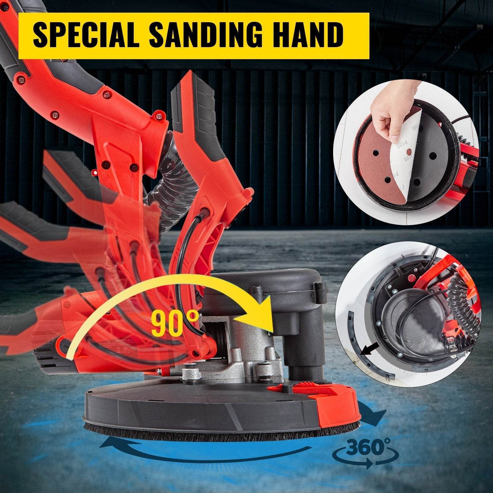 Automatic Drywall Electric Sander 7-speed Control Sheetrock Sander - www.Shopthatapp.com