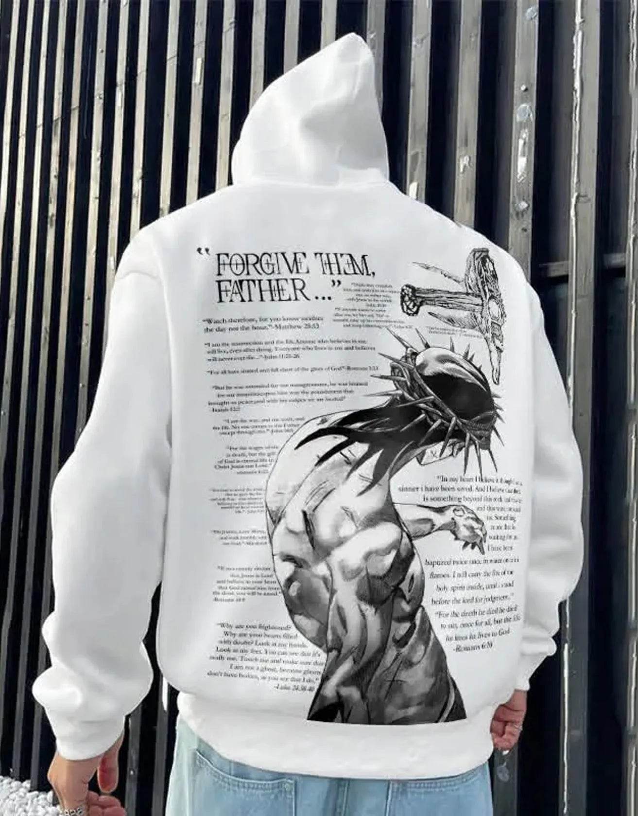 Men's Casual Printed Oversized Hoodie Sweatshirt Hip Pop Streetwear - www.Shopthatapp.com