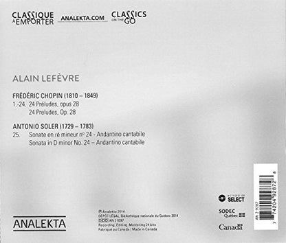 Alain Lefèvre / Chopin : 24 Preludes - CD (Used) - www.Shopthatapp.com