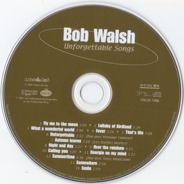 Bob Walsh / Unforgettable Songs - CD (Used) - www.Shopthatapp.com