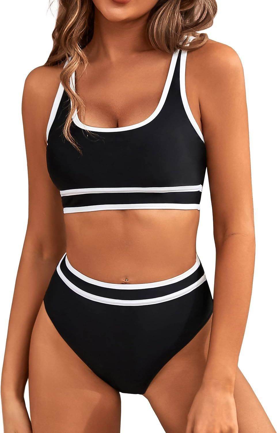 Bikini Tight-fitting Solid Color Swimsuit For Women - www.Shopthatapp.com