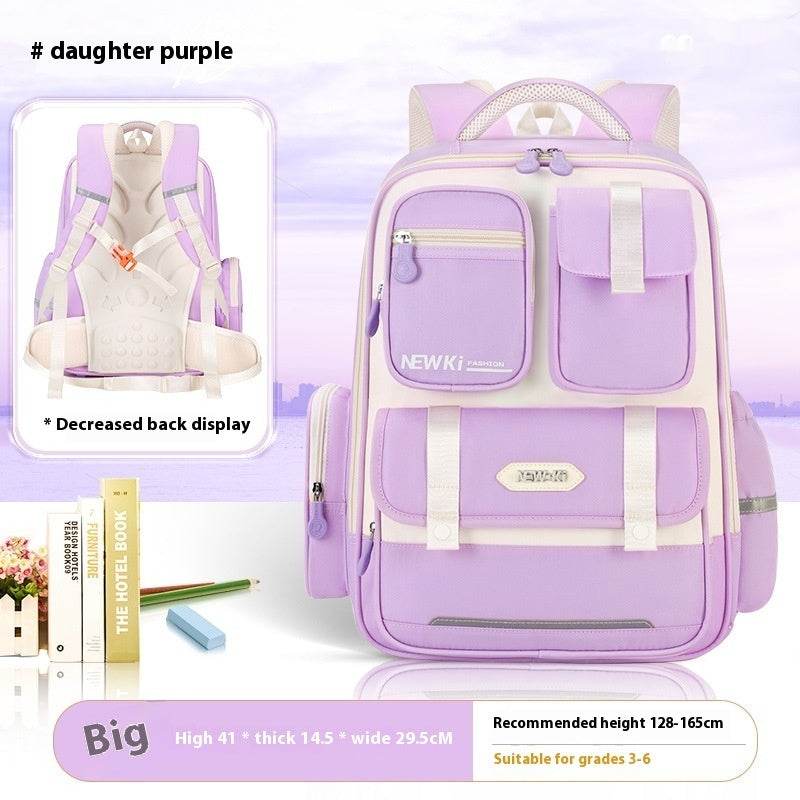 Children's Spine Protection Backpack Multi-compartment Burden Reduction Schoolbag - www.Shopthatapp.com