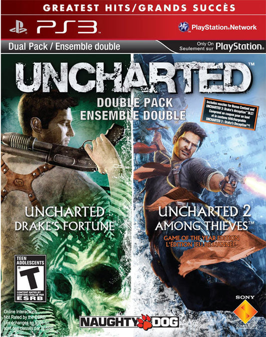 UNCHARTED DOUBLE PACK (Uncharted 1 + uncharted 2) (usagé) - www.Shopthatapp.com