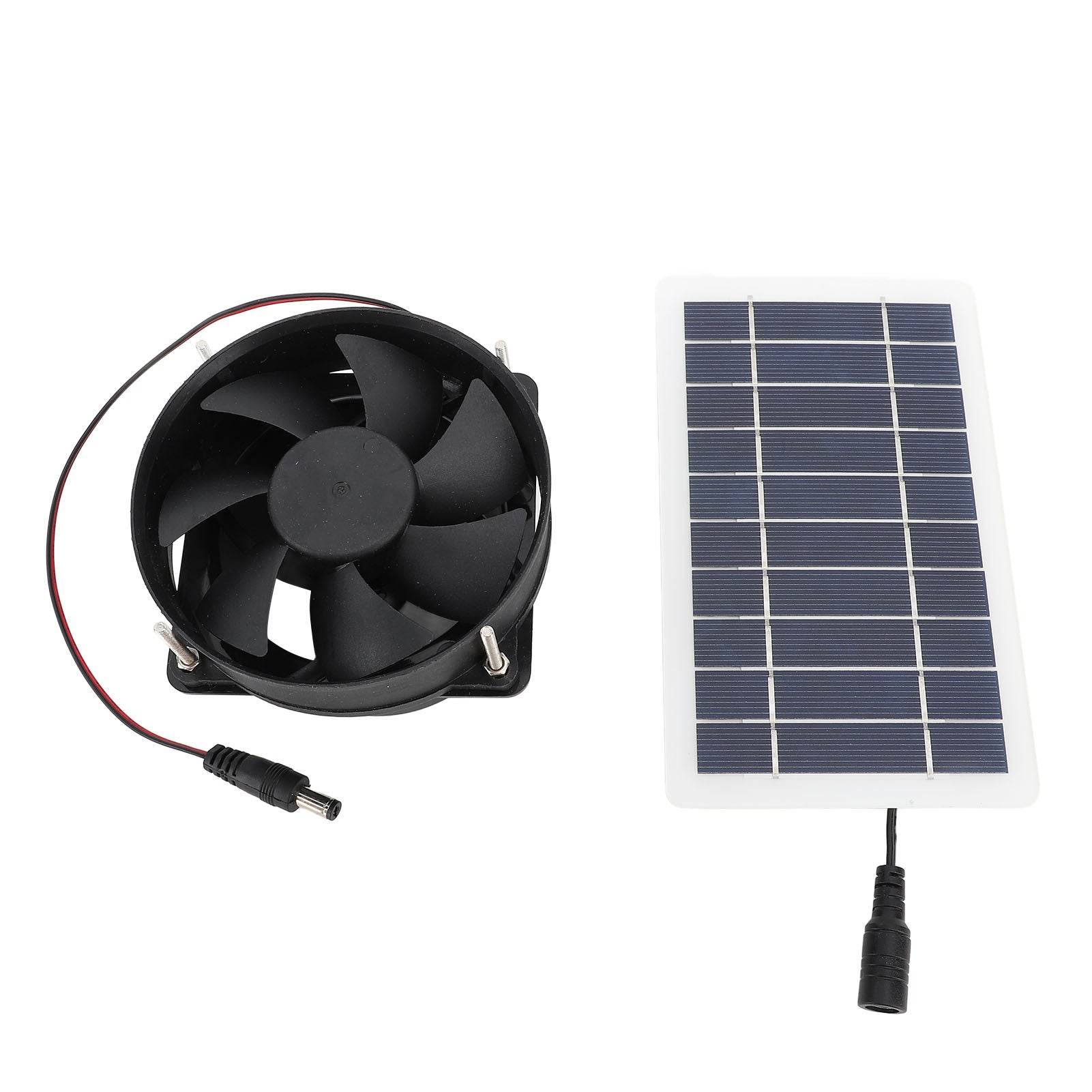 10W Solar Panel Powered Fan Kit Monocrystalline Silicon Solar Powered Exhaust Fan Portable Silent Solar Panel Fan for Outdoor - www.Shopthatapp.com
