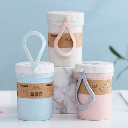 Plastic Microwaveable Sealing food and Beverage Cup Carrier - www.Shopthatapp.com