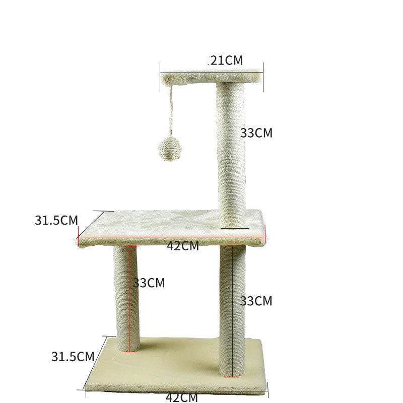 Cat Climbing Frame Litter Tree Integrated Grab - www.Shopthatapp.com