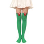 Christmas Plush Doll Knee Socks Bow Stockings - www.Shopthatapp.com
