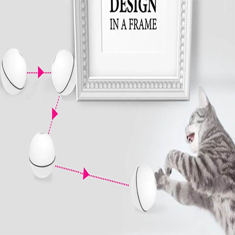 LED Laser Electronic Rolling Pet Funny Cat Toy Ball - www.Shopthatapp.com