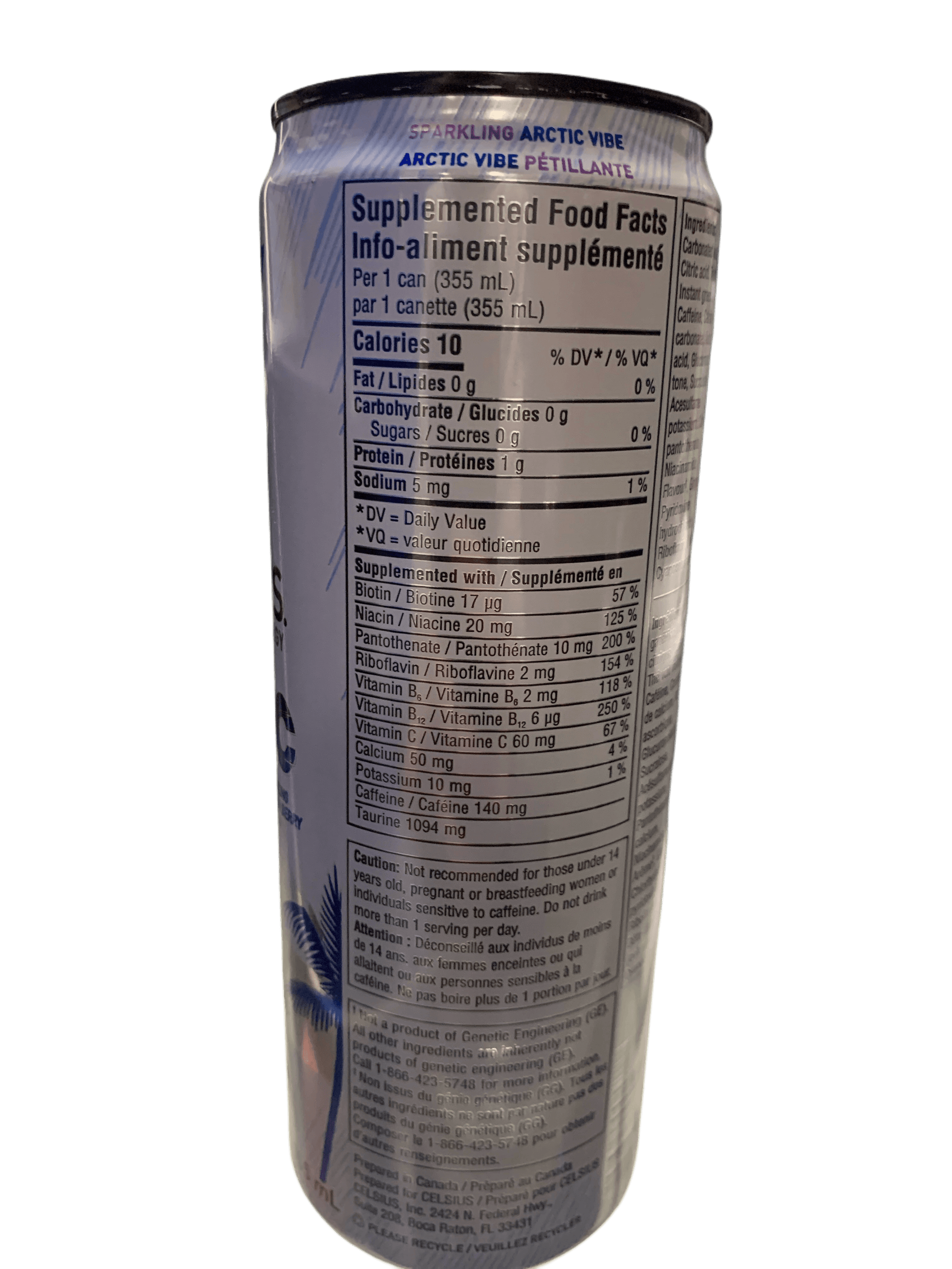 Celsius Arctic Vibe Zero Sugar Energy Drink 355ML - Canadian Edition - www.Shopthatapp.com