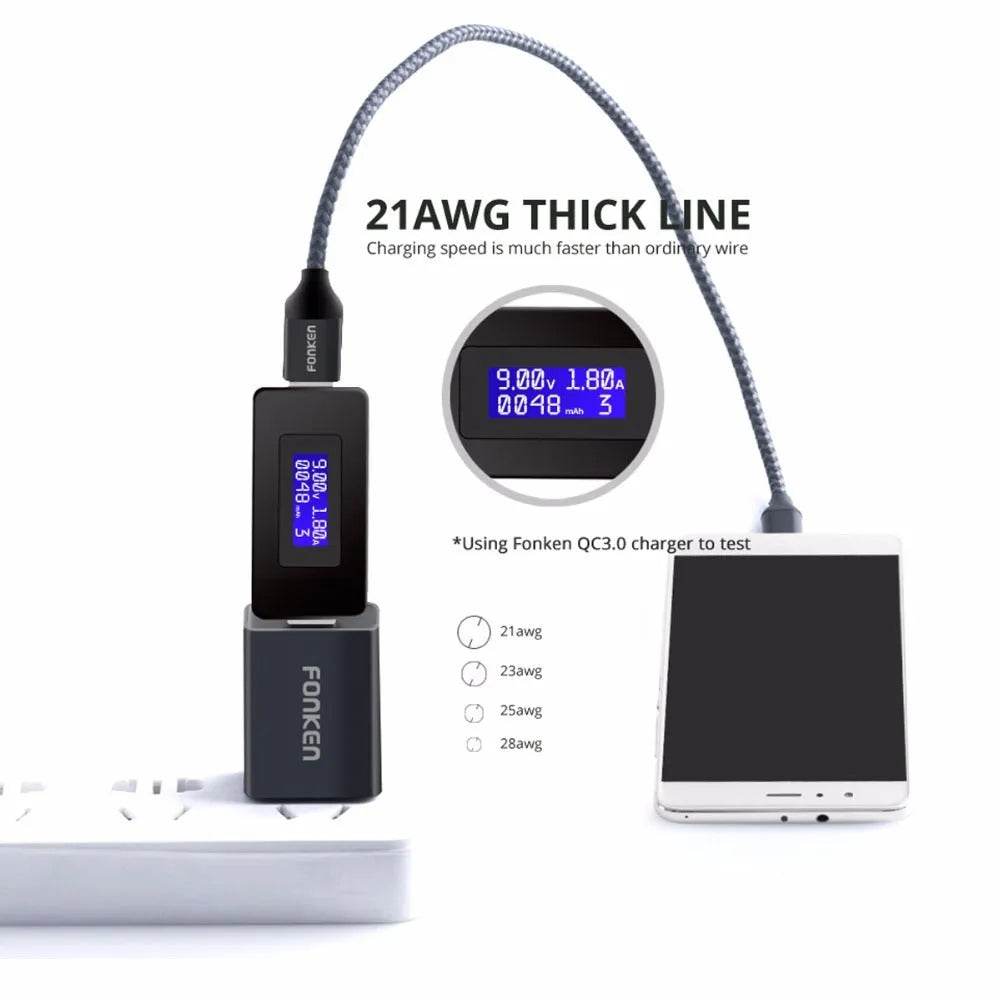 High-speed fast charging cable mobile phone charging cable - www.Shopthatapp.com