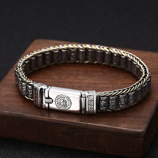 Thai Silver Personality Men's And Women's Trend Turn Bead Bracelet - www.Shopthatapp.com