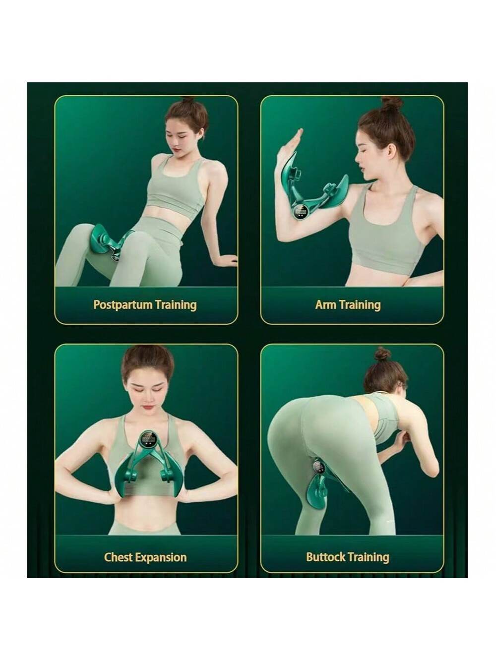 Thigh Master,Inner Thigh Exerciser,Thigh Exerciser Equipment,Pelvic Floor Exercise Devices, Kegel Exerciser For Women With Resistance Band - 3 Strength Levels And LED Counting Display - www.Shopthatapp.com