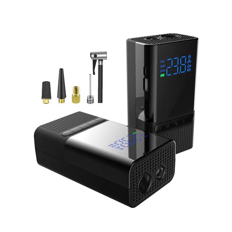 Inflatable Pump Air Compressor For Bicycle Car Boat Tire Inflator Portable Rechargeable - www.Shopthatapp.com