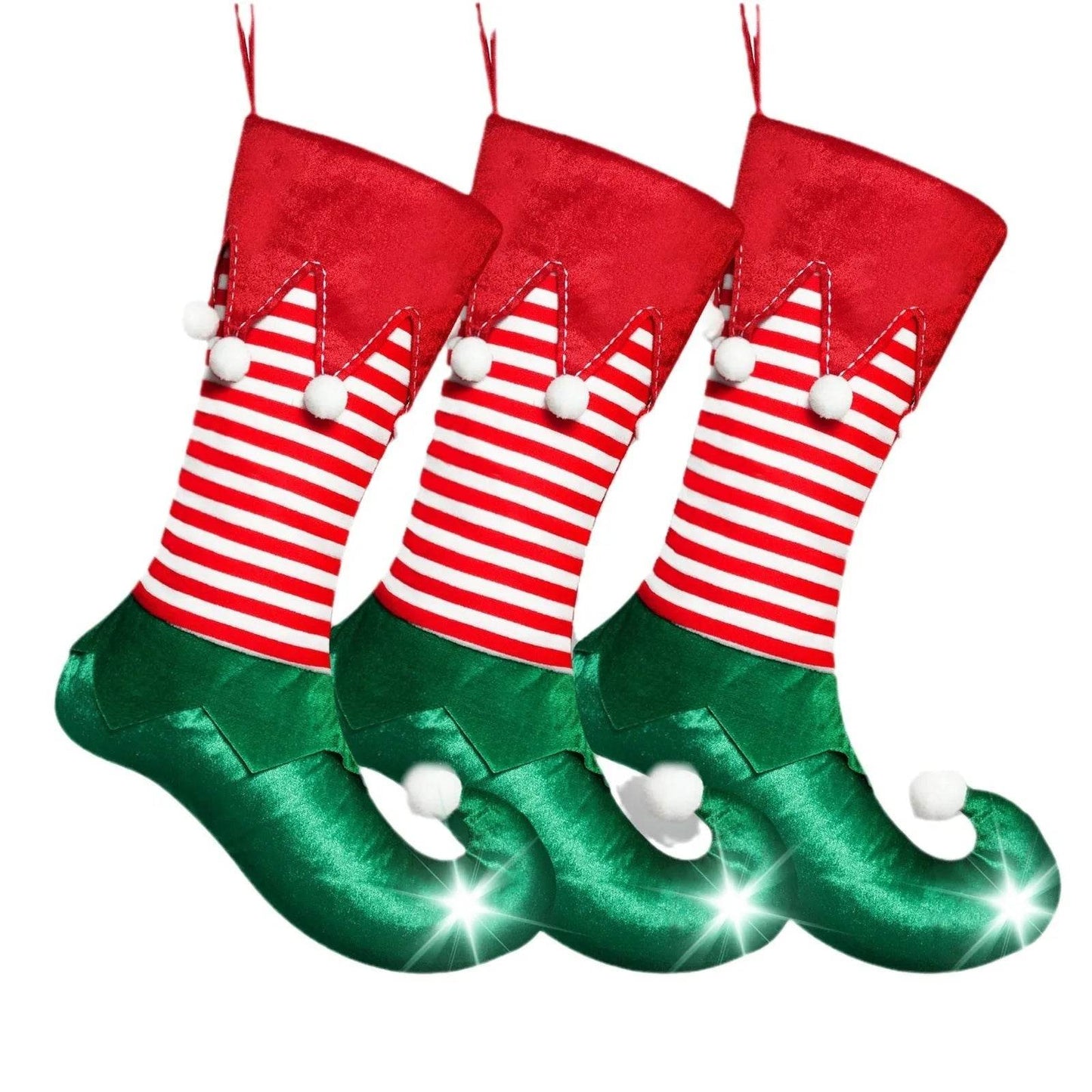 Christmas Decorations Elf Christmas Stockings Gift Bag - www.Shopthatapp.com