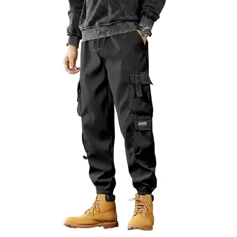 Casual Sports Loose Ankle-banded Versatile Cargo pant trouser Men - www.Shopthatapp.com