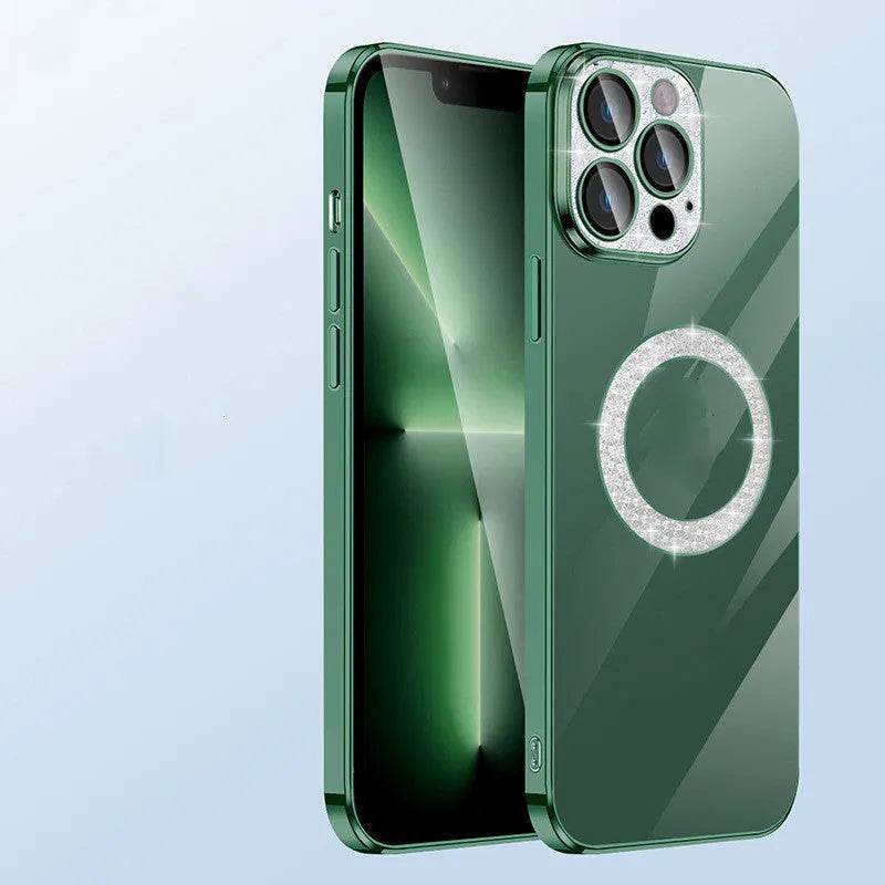 Electroplated TPU Transparent Apple Mobile phone Case - www.Shopthatapp.com