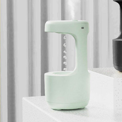 Bedroom Anti-Gravity Humidifier With Clock Water Drop Backflow Aroma Diffuser Large Capacity Office Bedroom Mute Heavy Fog Household Sprayer - www.Shopthatapp.com