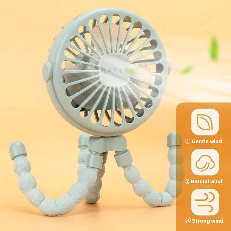USB Powered summer heat Handheld fan with stand and Night light - www.Shopthatapp.com