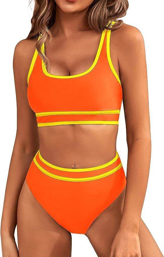 Bikini Tight-fitting Solid Color Swimsuit For Women - www.Shopthatapp.com