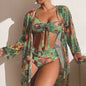 Women's Long Blouse Split Bikini Plus Size Suit - www.Shopthatapp.com
