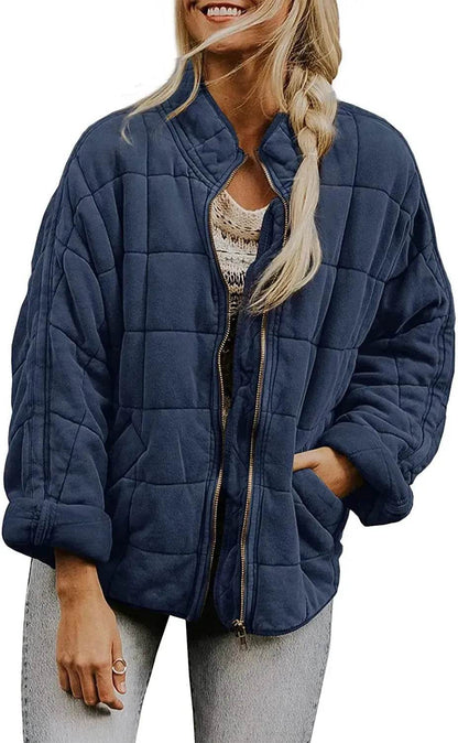 Casual Winter Cotton Padded Loose Pockets Long Sleeved Jacket Women - www.Shopthatapp.com