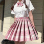 Student Jk Plaid Skirt Preppy Style Mini Pleated  Kilt Skirt - www.Shopthatapp.com